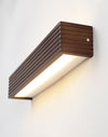 Wall Mounted Mirror Front Light, Wooden Rectangular Bathroom Vanity Light