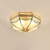 Retro octagonal texture bedroom ceiling lamp
