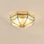 Retro octagonal texture bedroom ceiling lamp