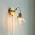Japanese style copper wall lamp