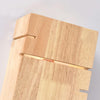 Minimalist Wooden Square 2-Light Wall Sconce Lamp