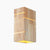 Minimalist Wooden Square 2-Light Wall Sconce Lamp