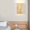 Minimalist Wooden Square 2-Light Wall Sconce Lamp