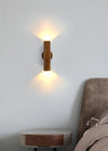 Wooden Two-way Light Wall Lamp, Can Be Rotated