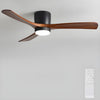 Wooden fan blade fan lamp