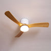 Wooden fan blade fan lamp