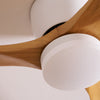 Wooden fan blade fan lamp