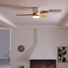 Wooden fan blade fan lamp