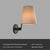 Retro fabric background wall lamp