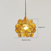 Japanese style glass petal chandelier