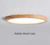 Japanese style solid wood LED ceiling lamp