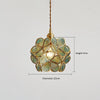 Japanese style glass petal chandelier