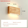 Japanese style LED solid wood wall lamp