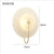 Nordic round glass aisle wall lamp