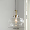 Vintage Bauhaus Glass Chandelier