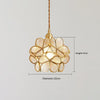 Japanese style glass petal chandelier