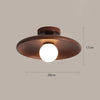 Japanese solid wood corridor aisle ceiling lamp