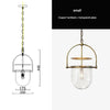 Simple creative glass chandelier