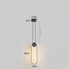 Minimalist LED Line Bedroom Bedside Chandelier