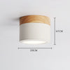 Nordic solid wood led aisle ceiling light