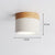 Nordic solid wood led aisle ceiling light