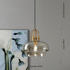 Vintage Bauhaus Glass Chandelier