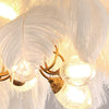 Ostrich Feather Bedroom Chandelier