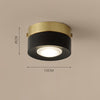 Retro solid wood corridor LED ceiling light