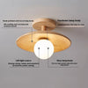 Japanese solid wood corridor aisle ceiling lamp