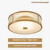 Copper bedroom ceiling lamp