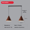 Simple wood grain chandelier