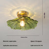 Retro lotus leaf ceiling lamp