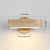 Solid wood LED wall light