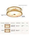 Copper bedroom ceiling lamp