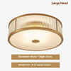 Copper bedroom ceiling lamp