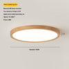 Japanese style ultra-thin bedroom ceiling lamp