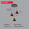 Simple wood grain chandelier