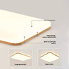 Ultra-thin solid wood LED ceiling light