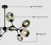 Creative and personalized magic bean molecular chandelier